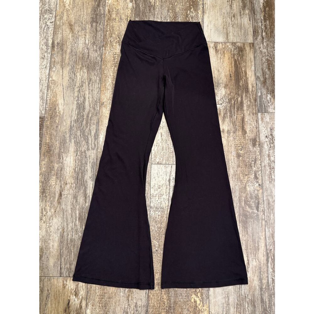 Offline Aerie Real Me Hi-Rise Black Crossover Flare Legging Women's Size Large